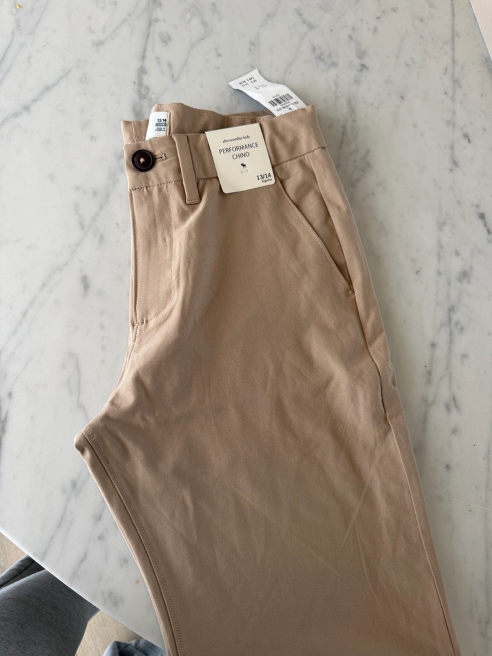 Abercrombie & Fitch Kids Beige Performance Chinos